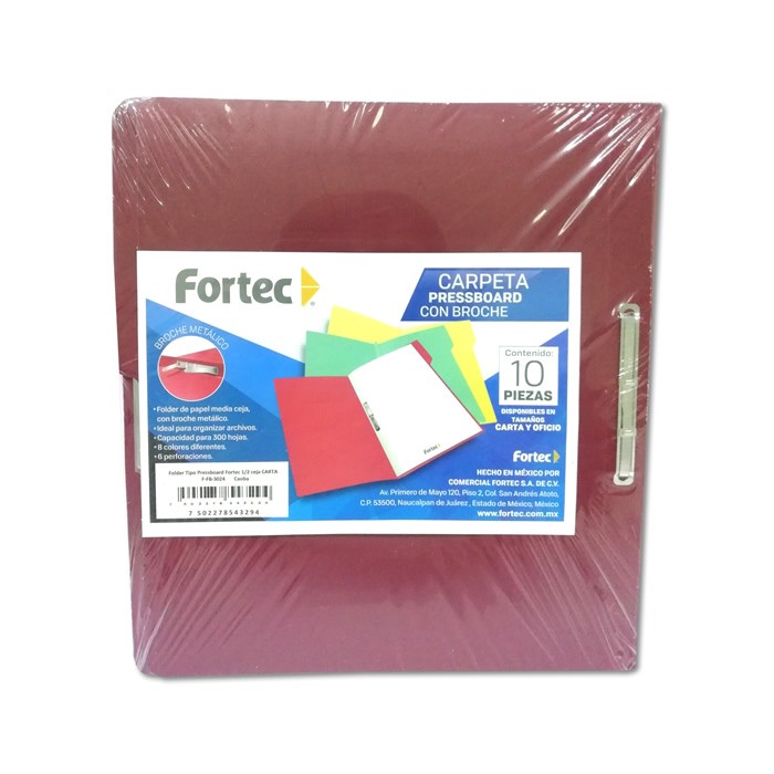 FOLDER CON BROCHE 8 CMS TAMAÑO CARTA CAOBA