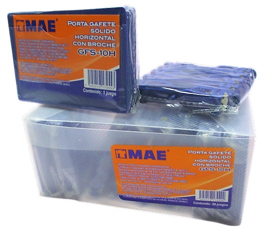 PORTA GAFETE SOLIDO CON BROCHE MAE