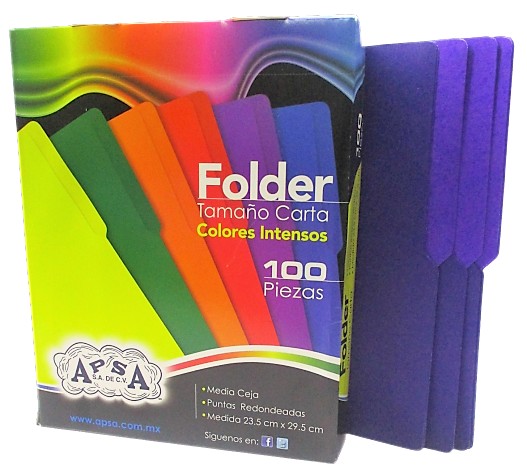 FOLDER TAMAÑO CARTA COLOR MORADO INTENSO