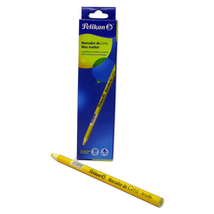 MARCADOR DE CERA PELIKAN AMARILLO