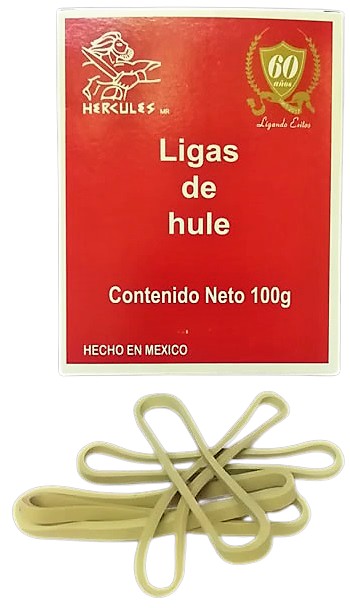 LIGA DE HULE NATURAL No 33 HERCULES EN CAJA
