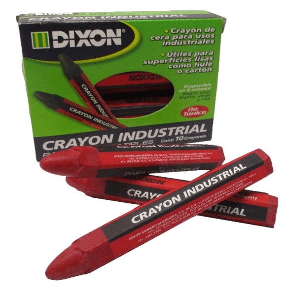 CRAYON INDUSTRIAL DIXON COLOR ROJO