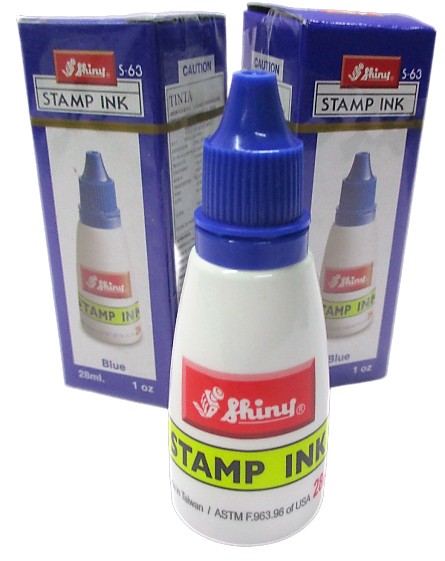 TINTA PARA SELLOS AZUL 28 ML SHINY