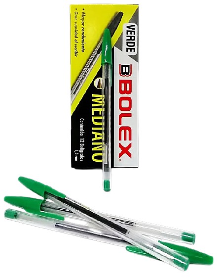 BOLIGRAFO PUNTO MEDIANO VERDE