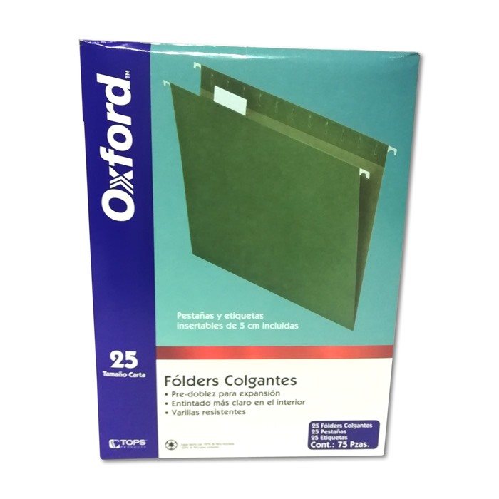 FOLDER COLGANTE TAMAÑO CARTA VERDE TRADICIONAL