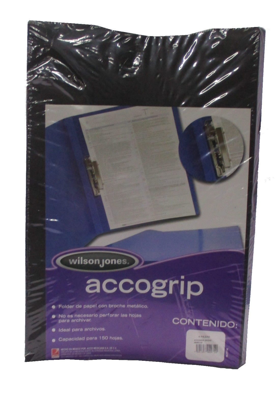 FOLDER CON PALANCA TAMAÑO OFICIO NEGRO