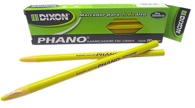 MARCADOR DE CERA AMARILLO DIXON