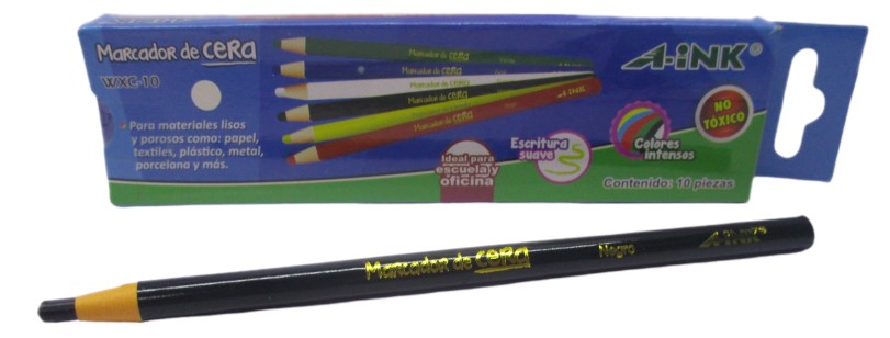 MARCADOR CERA NEGRO A-INK