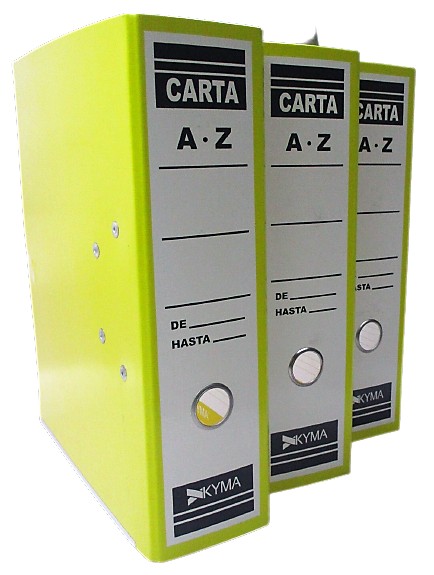 REGISTRADOR KYMA TAMAÑO CARTA COLOR AMARILLO