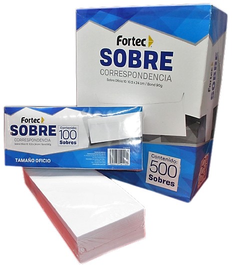 SOBRE BLANCO PARA CORRESPONDENCIA OFICIO SIN VENTANA