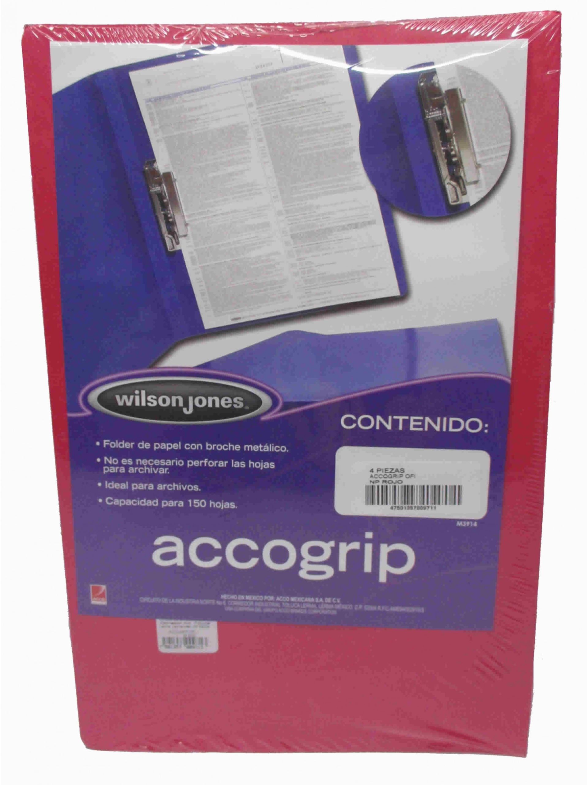 FOLDER CON PALANCA TAMAÑO OFICIO ROJO