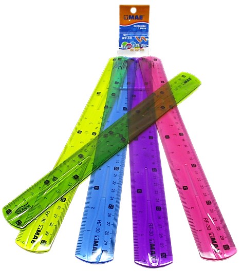 REGLA DE PLASTICO FLEXIBLE DE 30CM MAE