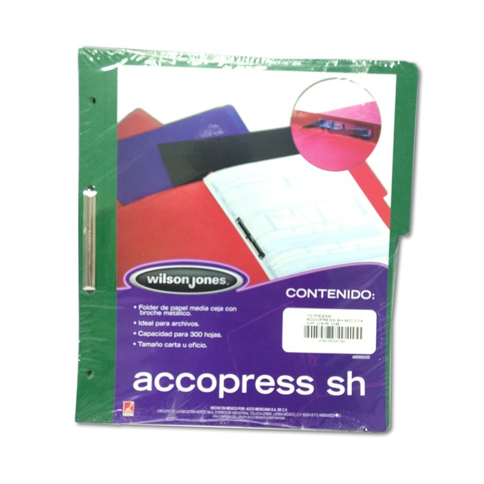 FOLDER CON BROCHE 8 CMS TAMAÑO CARTA VERDE OSCURO