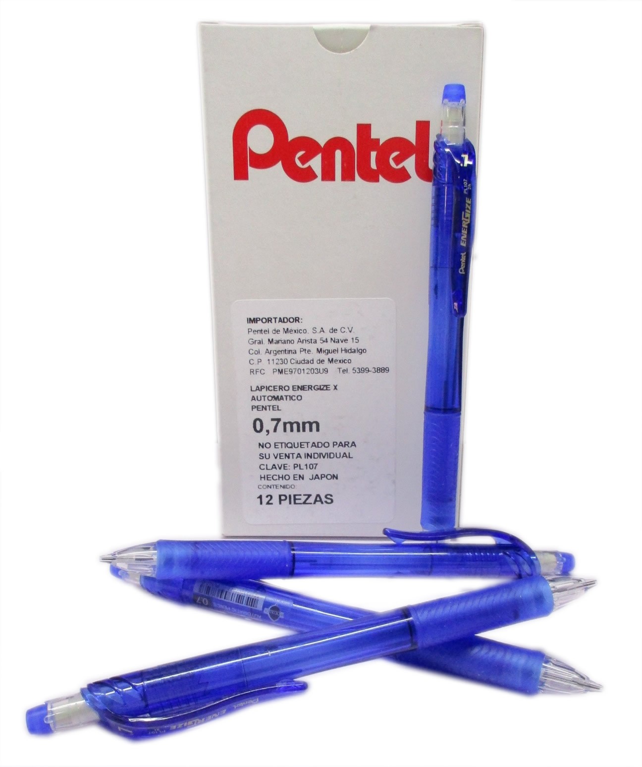 PORTAMINAS 0.7 MM ENERGIZE X PENTEL