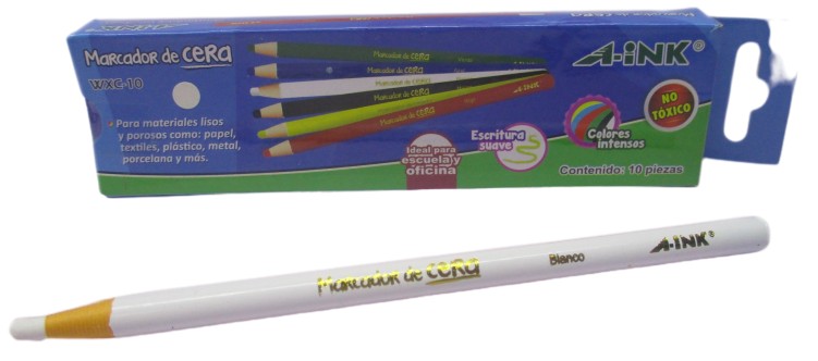 MARCADOR CERA BLANCO A-INK