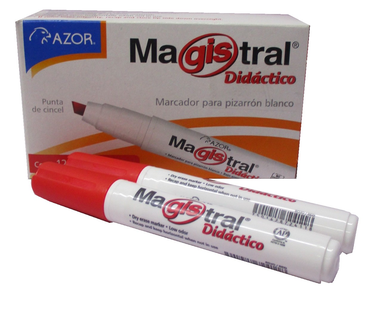 MARCADOR PARA PIZARRON MAGISTRAL DIDACTICO ROJO
