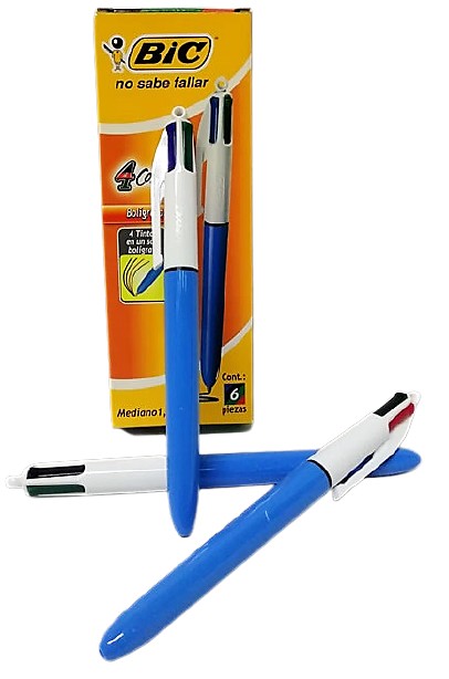 BOLIGRAFO PUNTO MEDIANO 4 COLORES