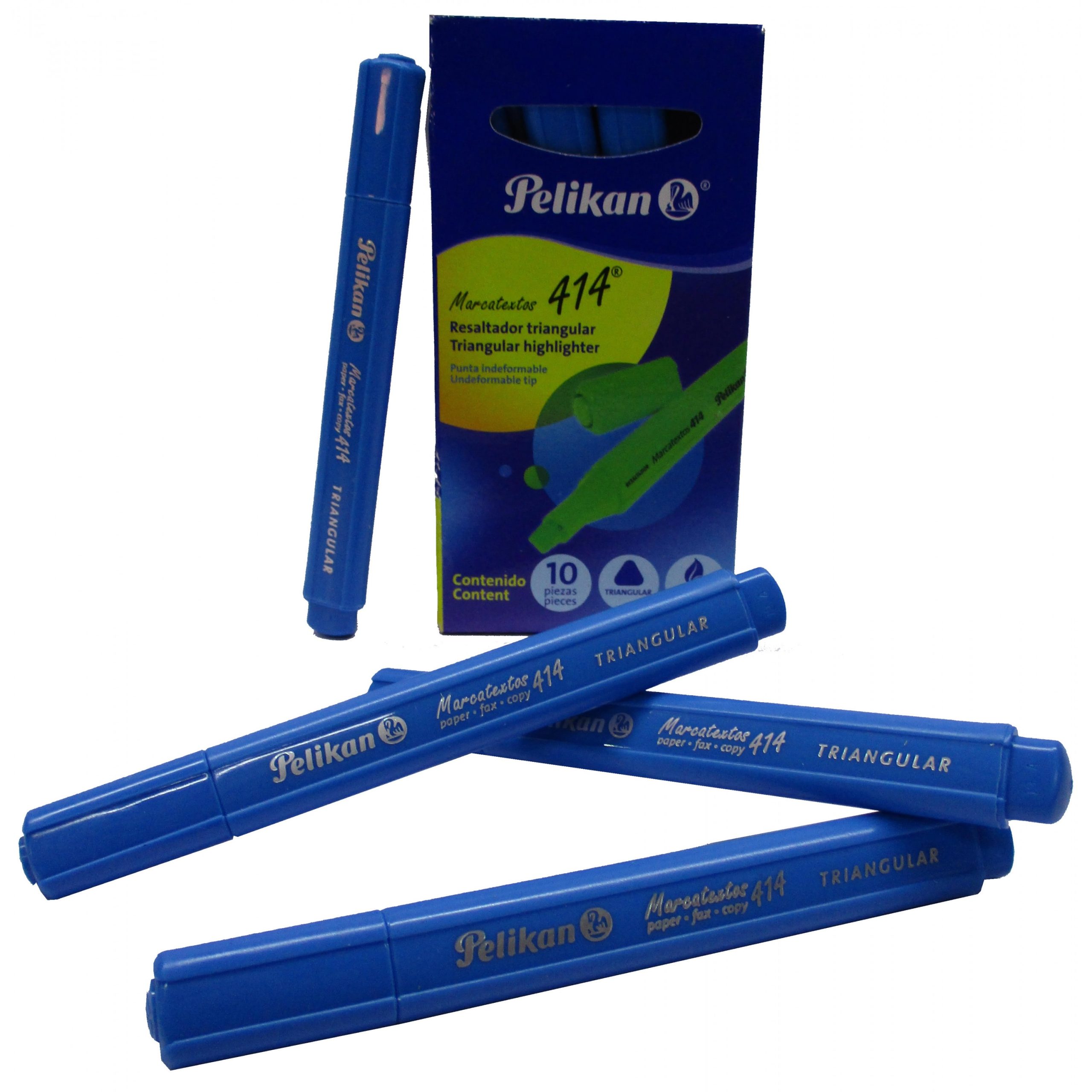 MARCATEXTOS AZUL TRIANGULAR PELIKAN