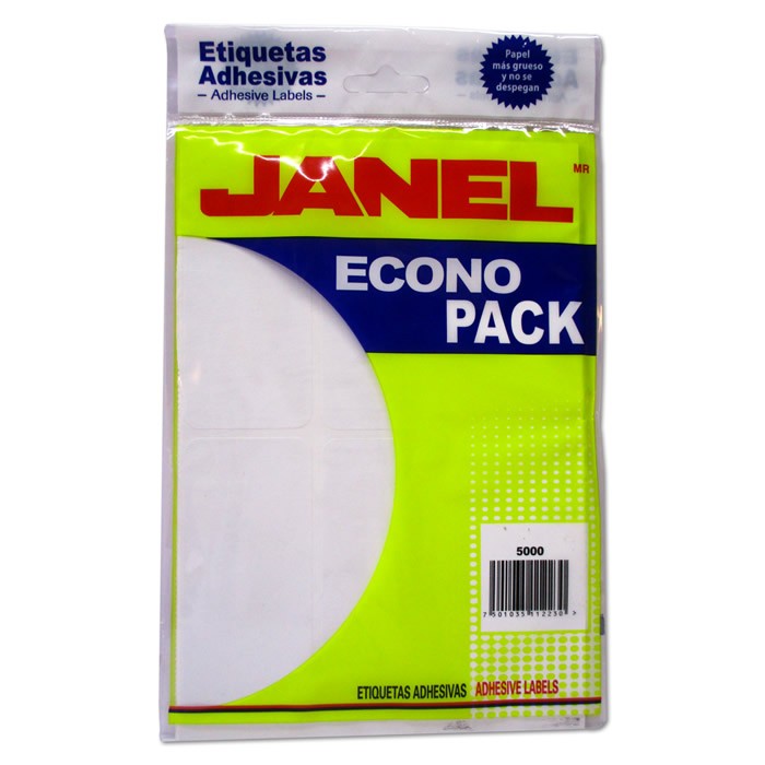ETIQUETAS BLANCAS No 25 JANEL ECONO PACK