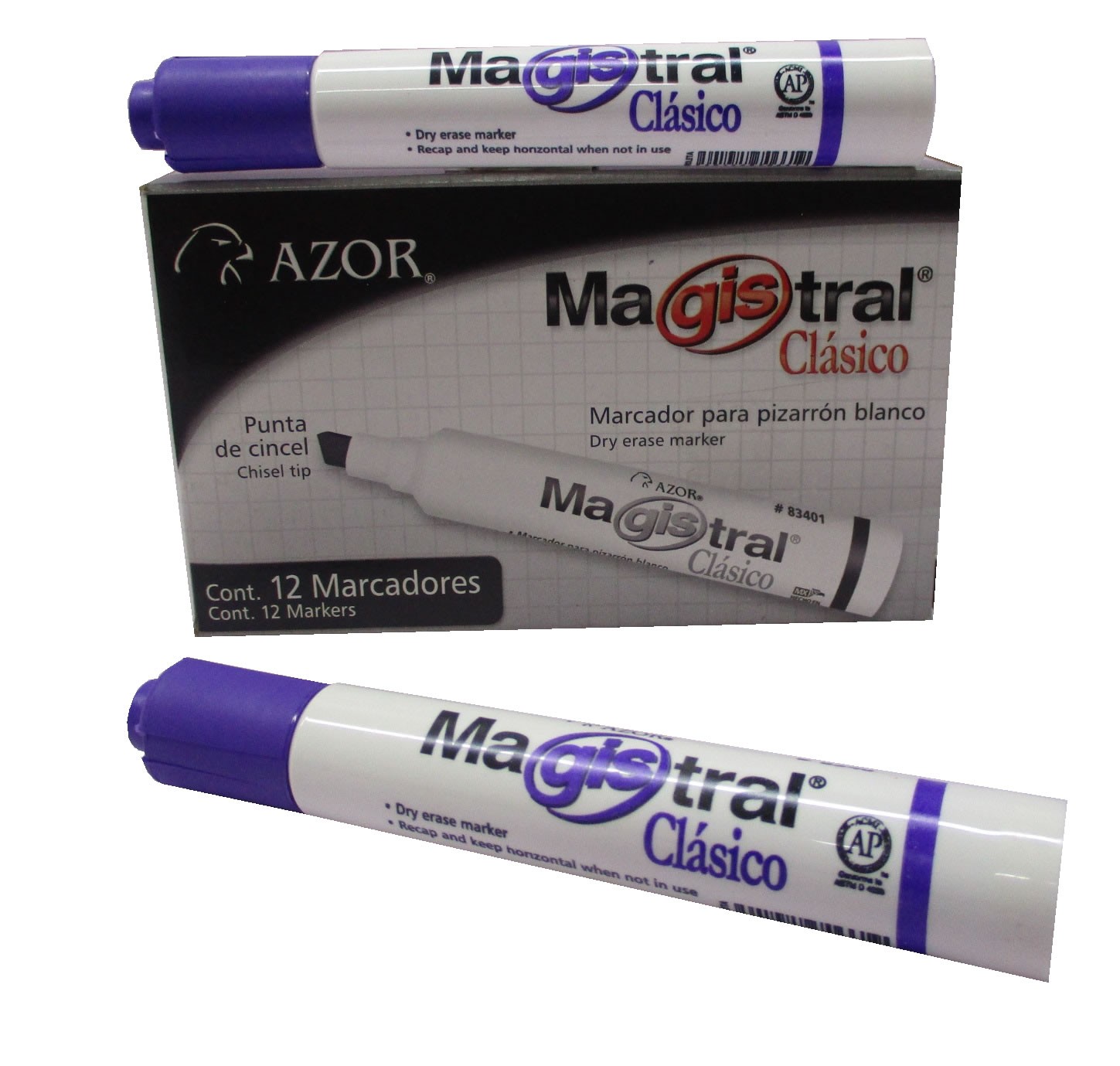 MARCADOR PARA PIZARRON MAGISTRAL CLASICO VIOLETA