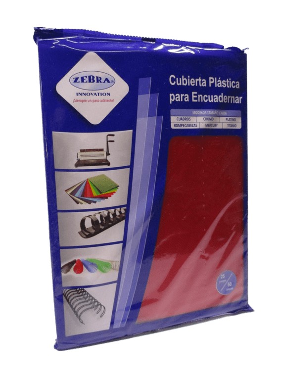 CUBIERTA PLASTICA PLATINO ROJO ZEBRA