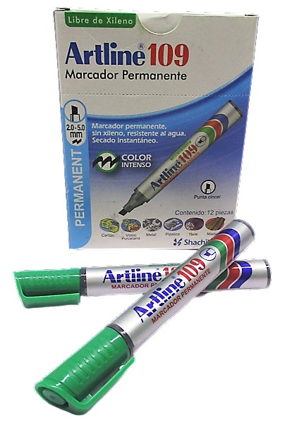 MARCADOR PERMANENTE VERDE ARTLINE