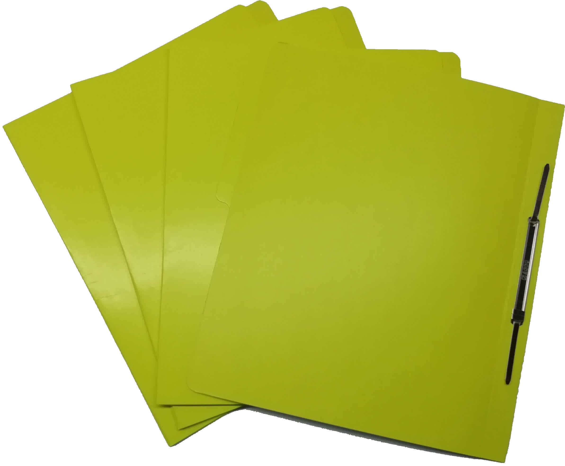 FOLDER CON BROCHE 8 CMS TAMAÑO CARTA AMARILLO