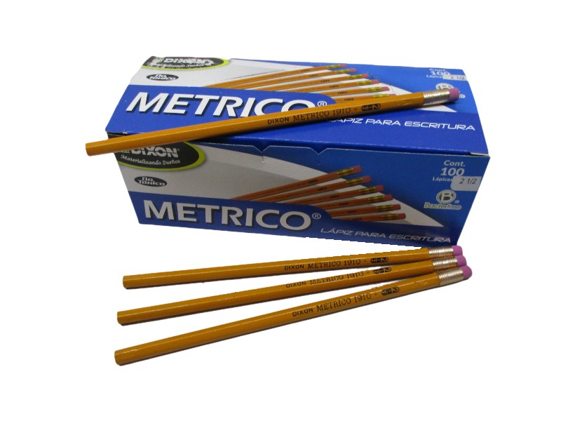 LAPIZ DE GRAFITO HEXAGONAL METRICO 2 1/2