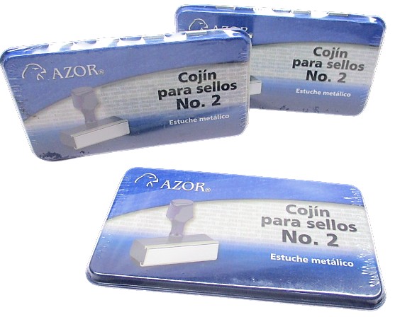 COJIN PARA SELLOS METALICO 2 SIN TINTA AZOR