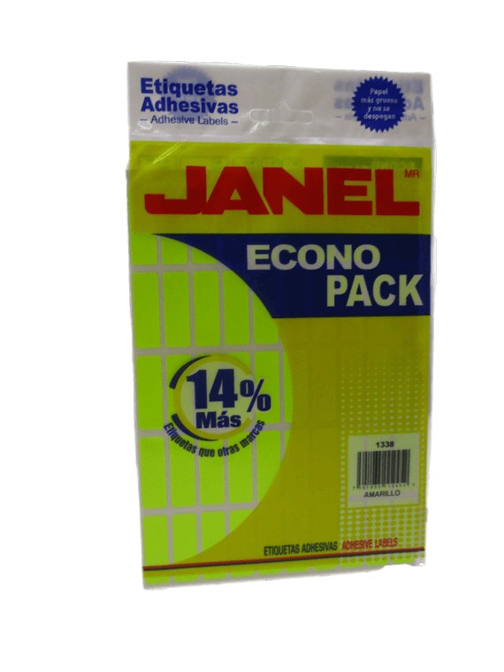ETIQUETAS AMARILLAS No 6 JANEL