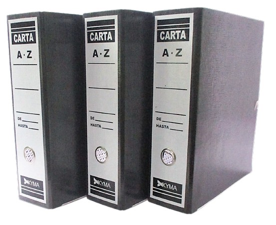 REGISTRADOR KYMA TAMAÑO CARTA COLOR NEGRO