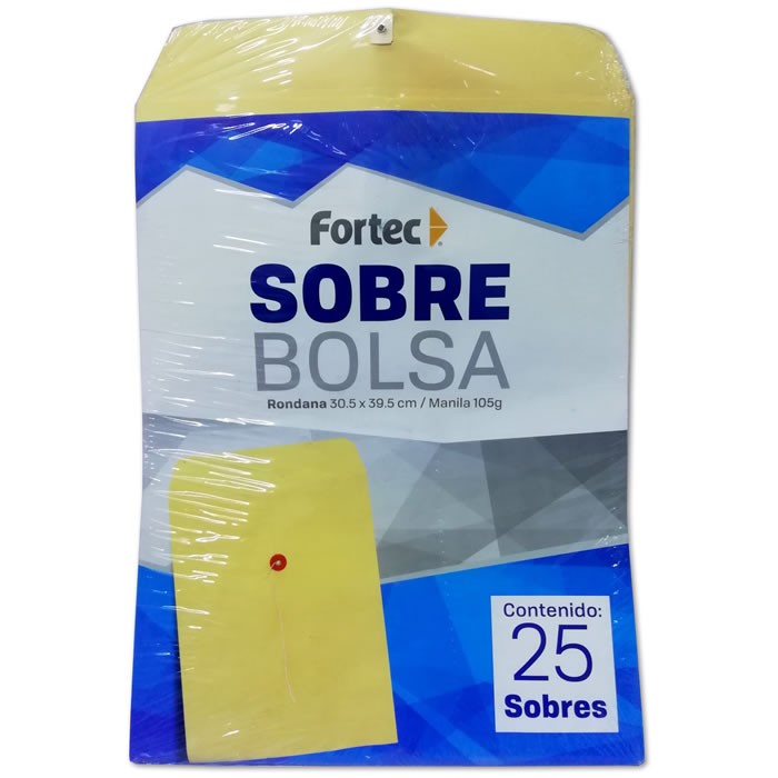 SOBRE BOLSA CON RONDANA MANILA DOBLE CARTA