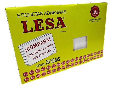 ETIQUETA BLANCA LESA No 14