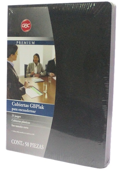 CUBIERTA PLASTICA GBPLAK PREMIUM NEGRA CON 50 PIEZAS