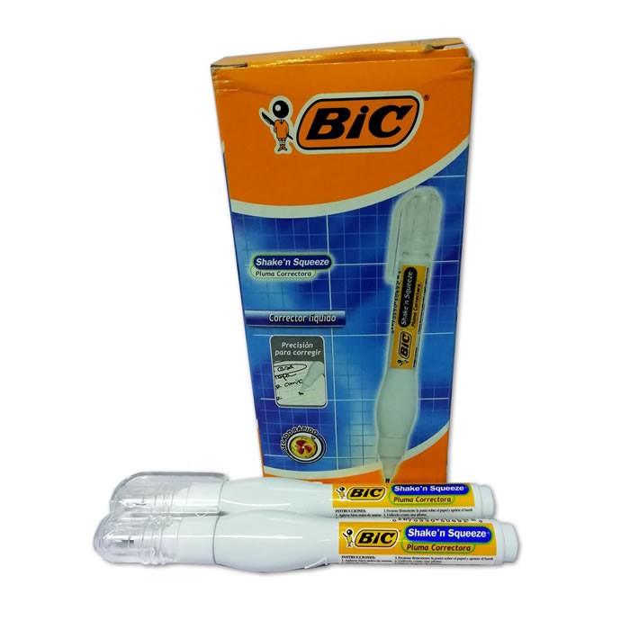 CORRECTOR TIPO PLUMA SHAKE N SQUEEZE BIC 8ML