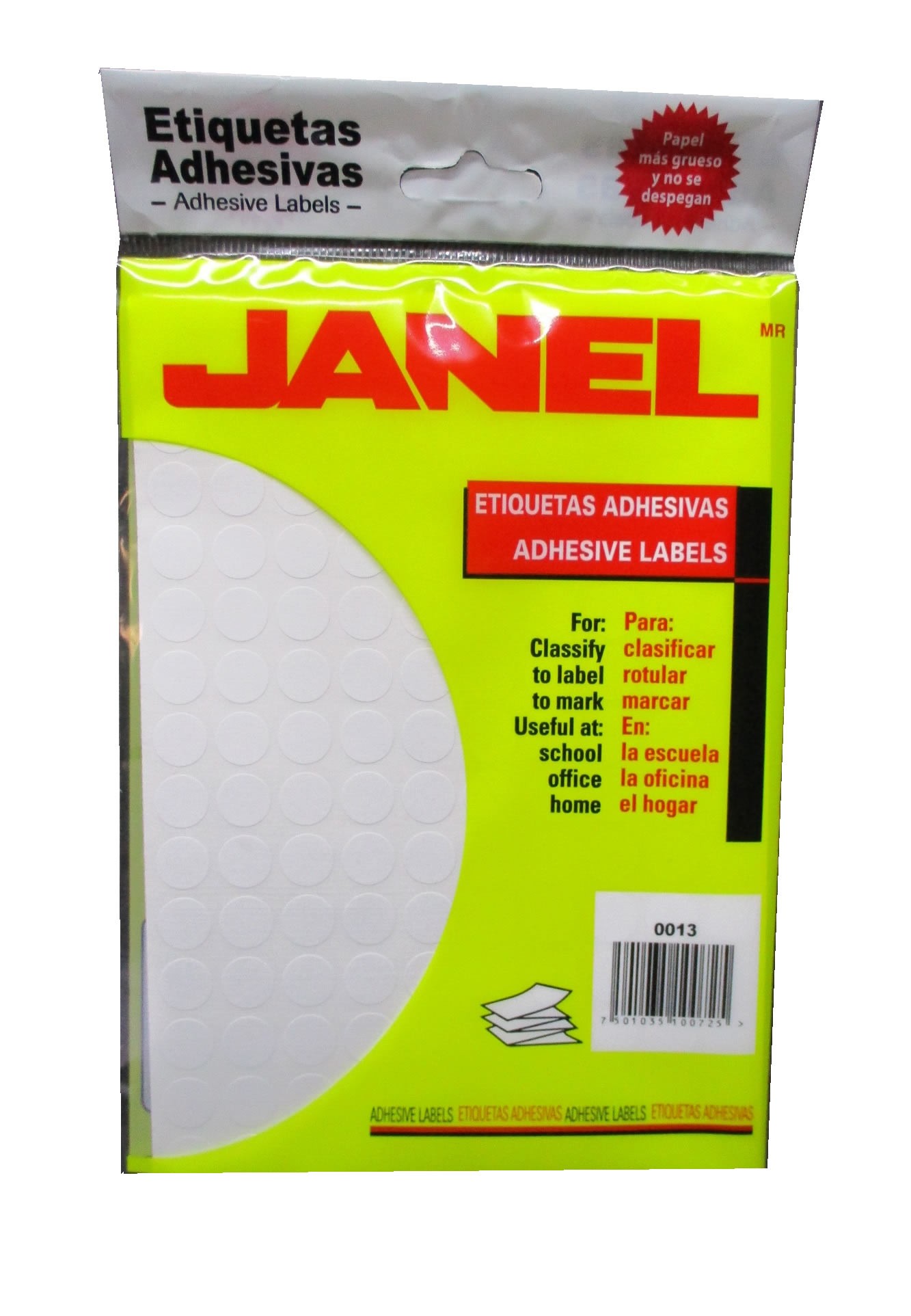 ETIQUETAS BLANCAS No 9 JANEL