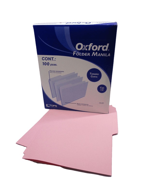 FOLDER TAMAÑO CARTA COLOR ROSA RECICLADO