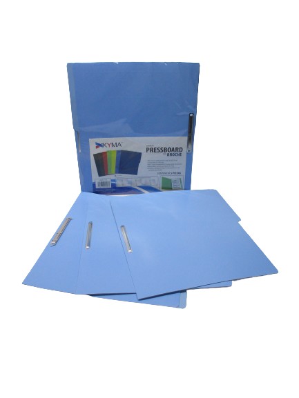 FOLDER CON BROCHE 8 CMS TAMAÑO CARTA AZUL CLARO