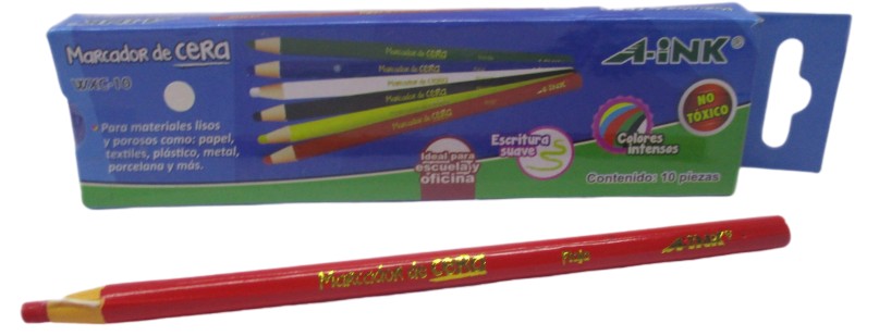 MARCADOR CERA ROJO A-INK