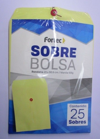 SOBRE BOLSA CON RONDANA MANILA CARTA