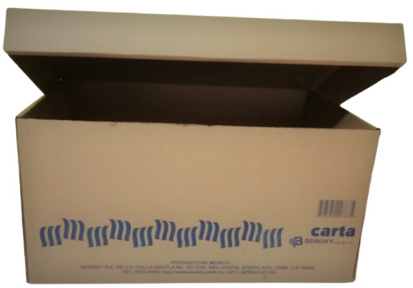 CAJA PARA ARCHIVO MUERTO BEROKY TAMAÑO CARTA
