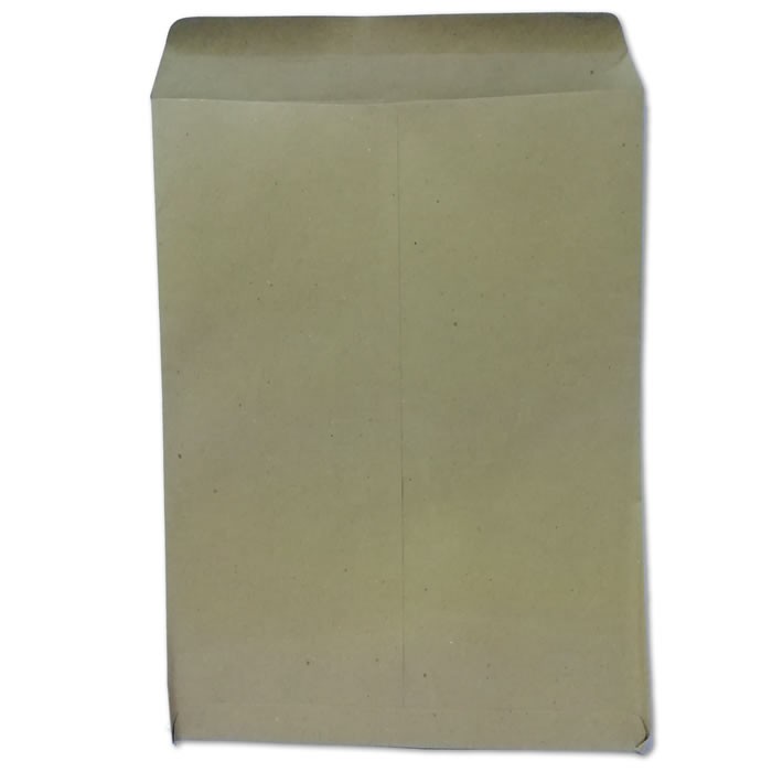 SOBRE BOLSA SOLAPA ENGOMADA KRAFT DOBLE CARTA