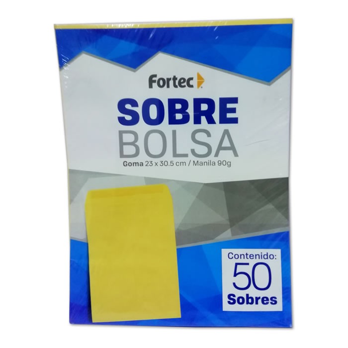 SOBRE BOLSA SOLAPA ENGOMADA MANILA CARTA