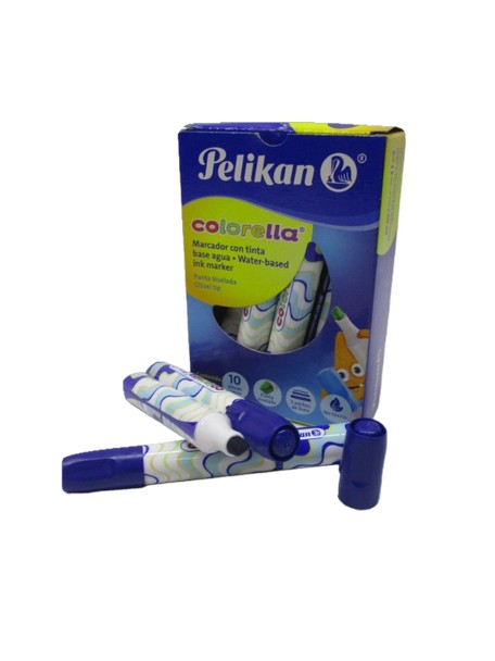 MARCADOR PELIKAN COLORELLA AZUL REDONDO