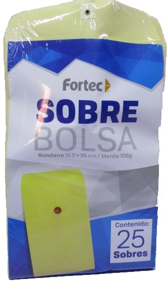 SOBRE BOLSA CON RONDANA MANILA ESQUELA