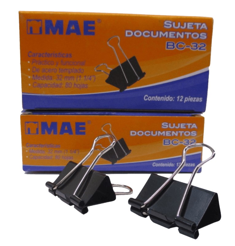 SUJETADOCUMENTOS 32 MM MAE