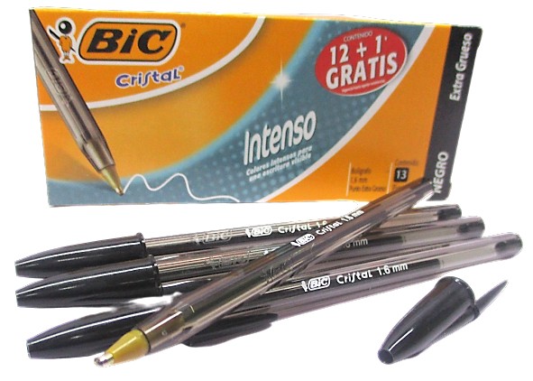 BOLIGRAFO BIC CRISTAL INTENSO NEGRO EXTRAGRUESO