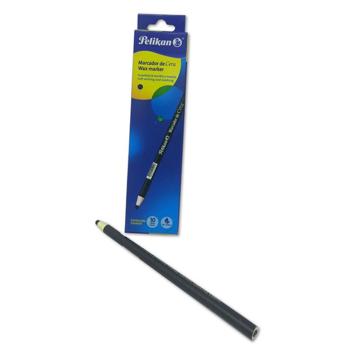 MARCADOR DE CERA PELIKAN NEGRO