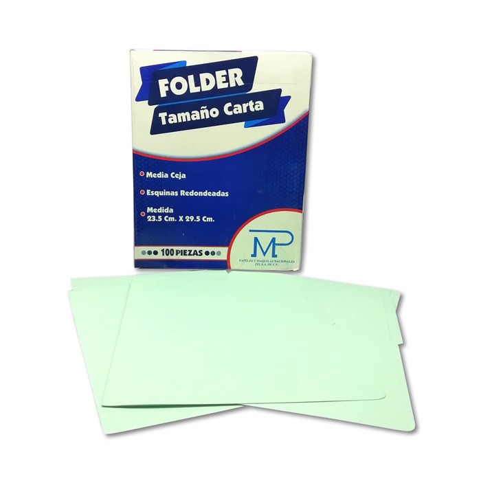 FOLDER TAMAÑO CARTA COLOR VERDE