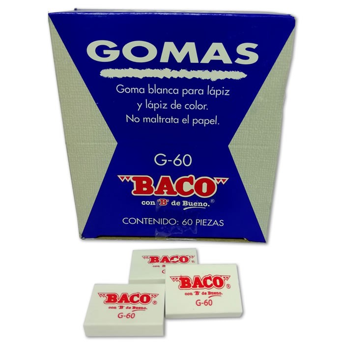 GOMA BLANCA BACO G60